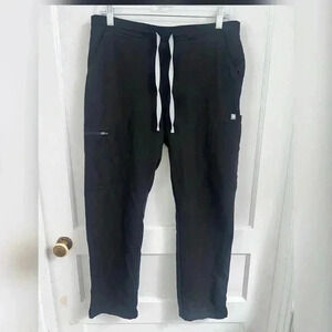Figs Men’s Cairo Black Cargo Scrub Pants Size M